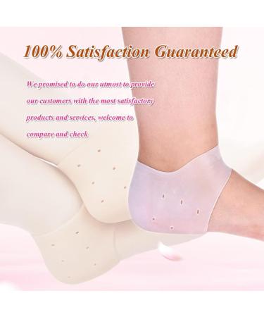 DOBST Gel Heel Protectors - Breathable Heel Cups for Pain Relief and Dry Cracked Heels - Silicone Gel Guards for Women & Men (2 Pairs) - Buy Online on GoSupps.com