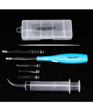 Airgoesin Lighted Tonsil Stone Remover Tool Set - 5 Tips, Stainless Steel Pick, Irrigation Syringe - Oral Care Kit - Buy Online on GoSupps.com