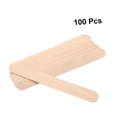 Gatuida Depilatory Tools - 200 Wooden Spatels & Skin Care Tongue Cleaners for Eyebrow Waxing | Hard Wax & Cosmetic Heating Set - Buy Online on GoSupps.com