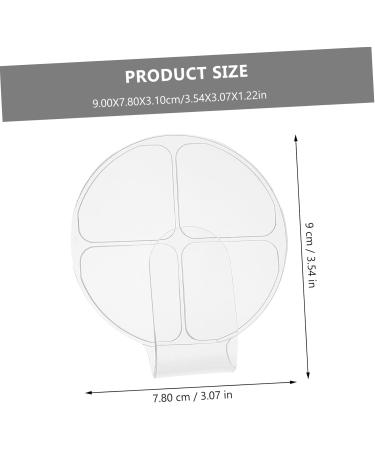 Palette de Maquillage Acrylique 2 Pi ces Ronde 4 Compartiments Portable Outil de M lange Cosm tique pour Fond de Teint et Correcteur Usage Quotidien - Buy Online on GoSupps.com