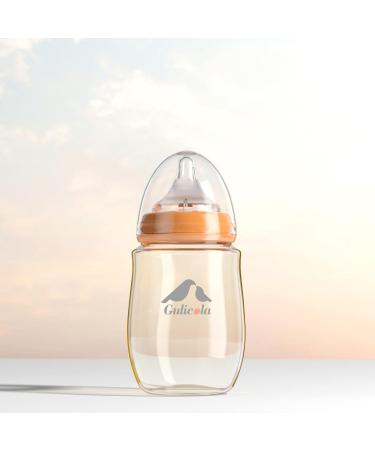 Gulicola PPSU Baby Bottles 9 oz (2 Count) - Anti-Colic, Fast Flow, 6+ Months - Green & White - Buy Online on GoSupps.com