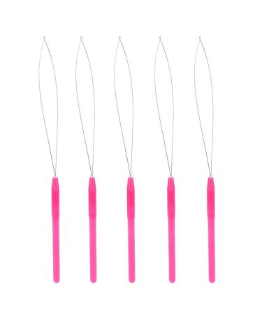 Lightweight Pulling Loop Needle Set - 5pcs 9.5cm & 12.3cm Hook Tool for Hair Extensions (Blue) - International Shipping Available - Buy Online on GoSupps.com