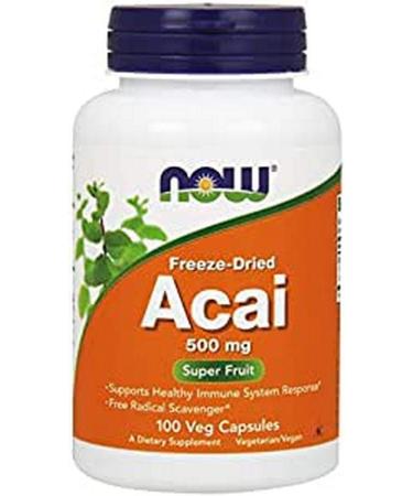 Acai (Freeze-Dried) 500 mg - 100 Veg Capsules by NOW