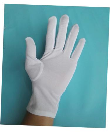 Healeved 12 Pairs Cotton Gloves Inspection Gloves Spa Gloves Guantes Desechables Nylon Gloves Dust Gloves Marching Gloves Work Gloves Party Etiquette Gloves Protection White - Buy Online on GoSupps.com