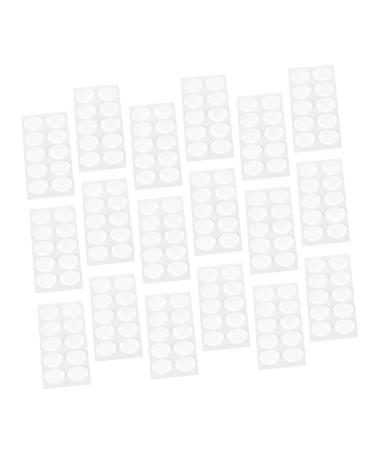FRCOLOR 120 Sets Earlobe Protective Film Silicone Patch Earring Pads Silicone for Heavy Earrings Bathroom Organizer Transparent Ear Support Coffee Bar Accessories Protector Pe Invisible Transparent Color 7x3.8cm
