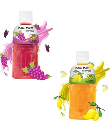 MOGU MOGU Strawberry Lychee Mango Melon Watermelon Grape Orange PINA Colada & Coconut Juice Fruit Flavors 320ML x 15 Bottles - Buy Online on GoSupps.com