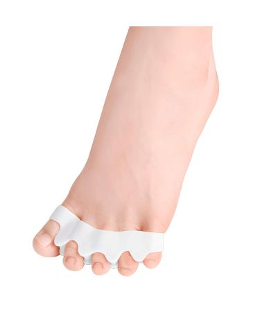 Toe Separator Silicone - Hallux Valgus Toe Spreader for Pain Relief | 2 Pairs for Overlapping Toes Hammer Toes & Calluses - Buy Online on GoSupps.com