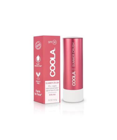 COOLA Mineral Liplux Organic Tinted Lip Balm Sunscreen SPF 30 Summer Crush - 4.2 g