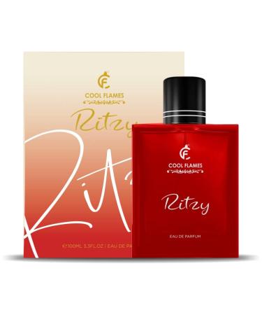 Cool Flames Luxury Ritzy Unisex Eau De Parfum with Grapefruit Cinnamon Patchouli & Amber Premium Long Lasting Citrus & Spicy Fragrance Scent Perfume for Men & Women 100 ML