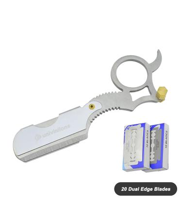Premium Gold Black Silver Gear Shaped Handle Razors - Stainless Steel Hair Removal & Shaving Knife for Beard Face Eyebrows | International Shipping - Buy Online on GoSupps.com