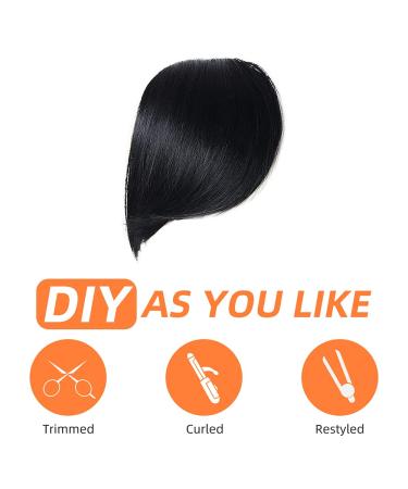 Thick Pony Clip-In Real Hair Fringe Extensions - Natural Look for Girls | Pitch Black - Buy Online on GoSupps.com