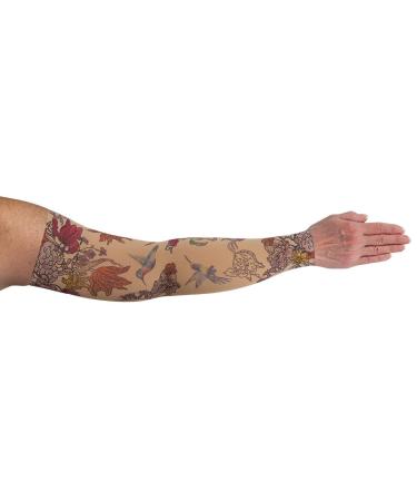 LympheDIVAs Medical Graduated Compression Sleeve for Lymphedema (Long 20-30 mmHg Large, Hummingbird) Long 20-30 mmHg Large Hummingbird