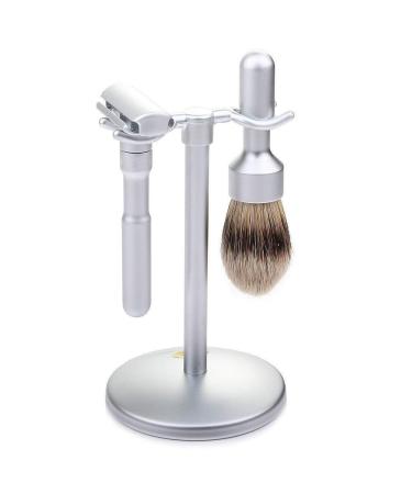 Merkur Futur 3 piece shaving set - matt satin - No blades included
