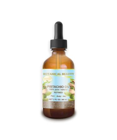Botanical Beauty PISTACHIO OIL Italian Pistacia vera 100 % Pure Natural Refined 2 Fl.oz.- 60 ml for FACE SKIN BODY HAIR NAILS FOOT CARE. Vitamin E Antioxidant Serum Skin Moisturizer - Buy Online on GoSupps.com
