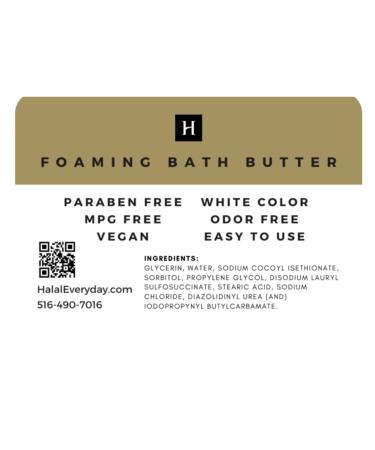 1lb Halal Foaming Bath Butter Base Whipped Soap - Vegan & Premium Quality - Ideal for Body, Shower, Shave & Bath - Buy Online on GoSupps.com