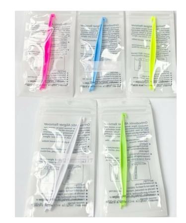 50Pieces Dental Invisable Aligners Romover Clear Aligner Take off 2-Head for Upper Lower Retainer - Buy Online on GoSupps.com