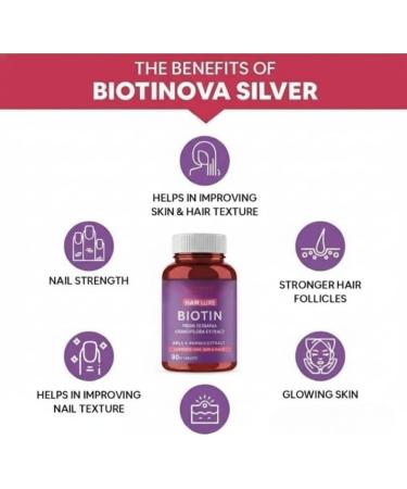 Biotin for Hair Growth with Amla Brahmi & Bamboo Extract - 90 Veg Tablets - Buy Online on GoSupps.com