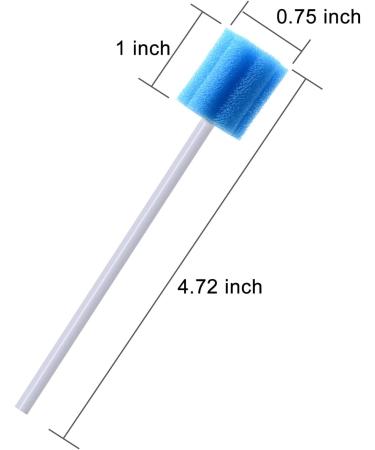 50pcs Disposable Mouth Swab Sponge - Flavored & Sterile Oral Care Dental Swabs for Mouth Cleaning | BVN Plum Blossom Blue - Buy Online on GoSupps.com