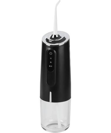 Black USB Rechargeable Oral Irrigator with 360 Rotating Nozzle - Deep Teeth Cleaning for a Refreshing Bathroom Experience - Buy Online on GoSupps.com