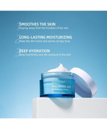 Hyaluronic Acid Hydrating Face Cream Moisturiser Face Moisturizer for Women Essence Face Cream Moisturiser Face Women Reduce Redness & Dryness For Body & Hands Non-Greasy - Buy Online on GoSupps.com