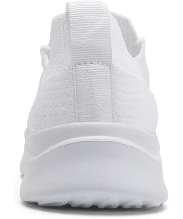 Buy ZDFQLGV Women's White Sports Shoes - Comfortable Slip-On Tennis Running & Hiking Footwear | Light & Breathable Fitness Shoes - EU 38 - Buy Online on GoSupps.com