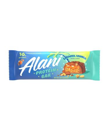 Buy Alani Nu Caramel Crunch Protein Bars - 16g High Protein Gluten-Free Low-Sugar & Low-Carb Snacks - 12 Individually Wrapped Bars for Healthy Living - Buy Online on GoSupps.com