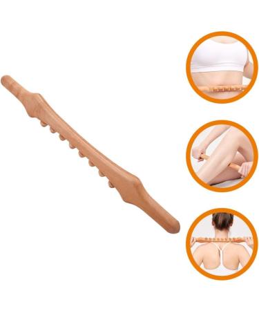 Lurrose 8 Pearl Wooden Massage Sticks - Gua Sha Sticks & Roller for Back Neck & Trigger Point Relief - Relax Stiff Muscles - Buy Online on GoSupps.com