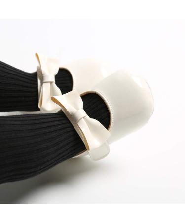 RVROVIC Baby Girl Moccasins | Infant Princess Sparkly Soft Sole Shoes | 12-18 Months | White - Buy Online on GoSupps.com