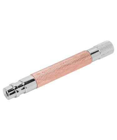 Entatial Razor Handle Razor Handle Anti-Slip Design Anti-Rust for Men for Barbershop(Copper)