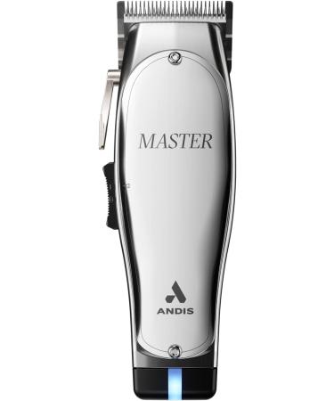 Andis 12665 Professional Master Corded/Cordless Hair Trimmer Adjustable Carbon Steel Blade Hair Clipper for Close Cutting Silver - Buy Online on GoSupps.com