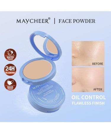 Oil Control Face Pressed Powder - Matte Waterproof Translucent Setting Powder for Women Cruelty-Free 0.35 Oz (03# Dark - Buy Online on GoSupps.com