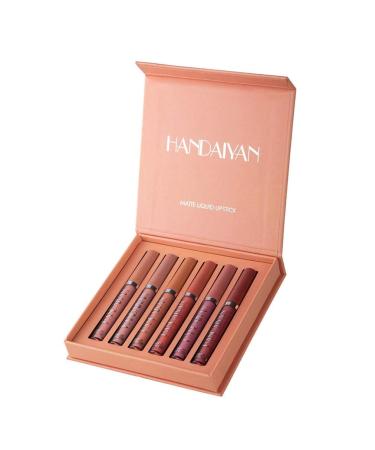 Dulele 6 pieces velvety matte lip gloss set waterproof durable liquid lipstick non-stick-cup lip gloss liquid lipstick set cosmetics make up with poison (color a)) - Buy Online on GoSupps.com