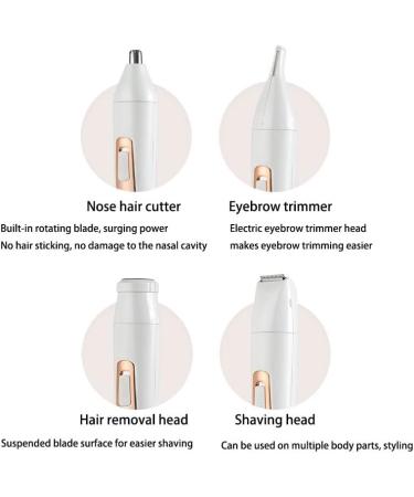 Buy Multifunctional USB Rechargeable Eyebrow Trimmer - Portable Electric Hair Removal for Travel & Work - Buy Online on GoSupps.com