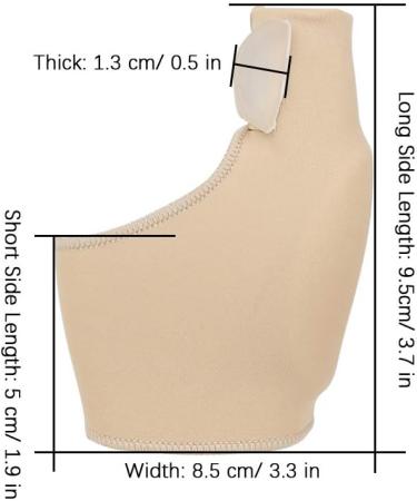 Bunion Protector | Non-Slip Silicone Toe Separator for Men and Women - Breathable & Reusable - Skin Color Polyurethane Fiber - Buy Online on GoSupps.com