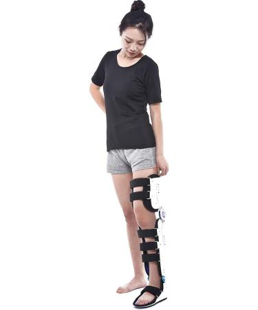 Adjustable Hip Joint & Knee Brace - Post Op Support for Meniscus Tears | Breathable Full Leg Immobilizer - Buy Online on GoSupps.com
