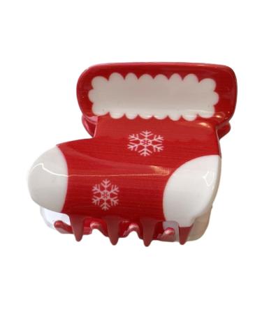 xbiez Christmas Style Santa/Tree/Snowflake/Shoes/Snowman Pattern Hair Claw Delicate Ladies Taking Photo Braids Hair Claw NewChristmas stockin
