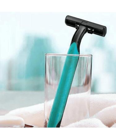 LPITOY Men's Razor 10PCs - Portable Manual Beard Trimmer Travel-Friendly Safety Razor with Rubber Handle Ideal for Home & Hotel - Buy Online on GoSupps.com