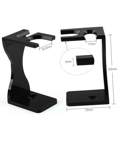 2 Sets Shaving Set - Shaving Stand Bowl Brush Rack & Acrylic Razor Holder for Ultimate Grooming - Buy Online on GoSupps.com