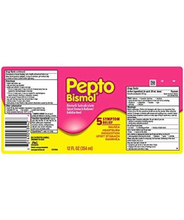 PEPTO-BISMOL LIQUID 12 OZ - Buy Online on GoSupps.com