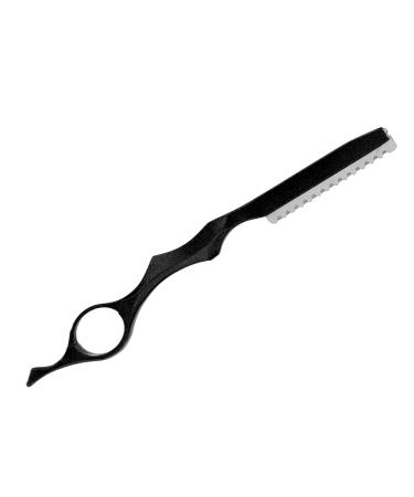 Hair Thinning Razor Hair Styling Razor Professional Hair Styling Trimming Razor Knife Hair Texturizing Cutting Razor (6 colors for your choice)(black)