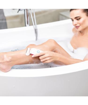 Laintene Electric Razor for Women - Painless Wet & Dry Shaver with LED Light - Waterproof Body Hair Removal Trimmer for Legs, Underarms, Arms in Rose - Buy Online on GoSupps.com
