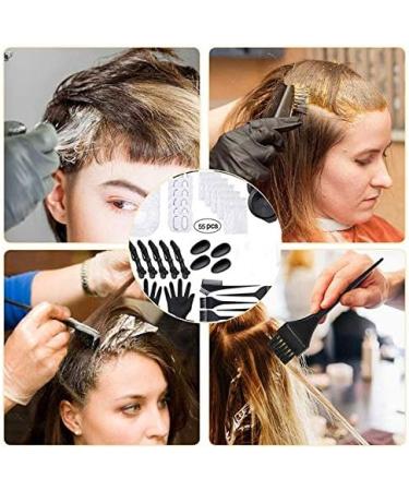 Obahdirry Hair Dyeing Tool Set Disposable Earmuffs Shawl Shower Cap Alligator Clip Baked Oil Bowl Comb Brush Hair Dyeing Gloves - Buy Online on GoSupps.com