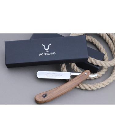 Jag Shaving Razor - Sustainable Black Safety Razor with Leather Case | Eco-Friendly Razor for Men - Buy Online on GoSupps.com