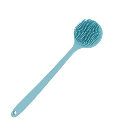 DNC Silicone Back Scrubber for Shower Soft Bath Brush with Long Handle (Blue) - Buy Online on GoSupps.com