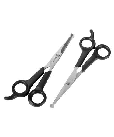 Professional dog cups with a round tip made of stainless steel eye cutter for dogs and cats professional fello care tools size 17 x 6.6 x 1.1 cm 6371 scissors + 6371 scissors