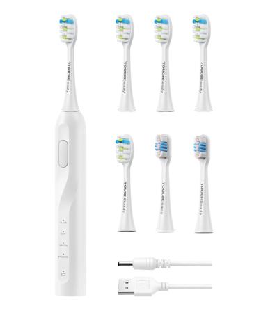 Brosse Dents lectrique-Touchbeauty Brosse lectrique Sonique Brosse Dents lectrique Brosse Dents Sonique Avec 6 T tes de Brosse Et 4 Modes tansche Selon IPX7 (Blanc) - Buy Online on GoSupps.com