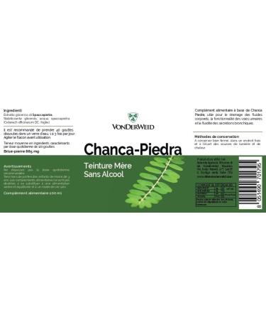 Vonderweid - Alcohol-free Mother Tincture Stone Breakage | Stonebreak Drops | Ceterach Officinarum | Ultrasonic Extraction | Vegan Alcohol Free | 100ml - Buy Online on GoSupps.com