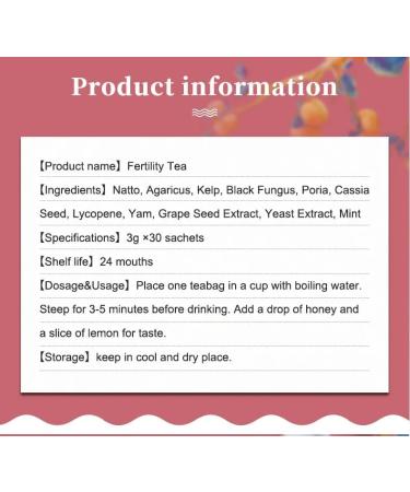 FERTILITY TEA - 1 Month Supply - Conceive Baby Getting Pregnant Infertility 30 Tea Bags (1 Bag (30 tea bags)) - Buy Online on GoSupps.com
