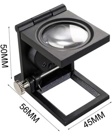 Magnifying Glasses 10X 20MM Mini Three-Folding Magnifier Magnifying Glass with Light Metal Pocket Magnifier for Textile Jewelry Antique Coins Repair - Buy Online on GoSupps.com