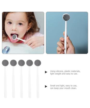 VILLCASE 5pcs Silicone Tongue Cleaners - Portable Cleaning Brushes for Home Use | Effective Tongue Scraper Tools - Buy Online on GoSupps.com